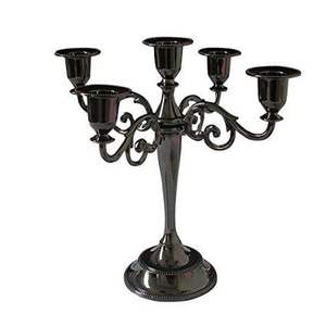 Candelabros modernos de Metal dorado y plateado para Navidad, decoración Interior de lujo, mesa de cena romántica, pantalla de iluminación clásica para el hogar - Product Image 3