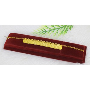 Joyería de latón de lujo, accesorios de mano chapados en oro puro para boda, pulsera de mano de Dubái África India para mujeres y niñas - Product Image 5