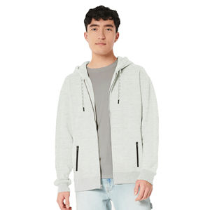 Sudadera con capucha y cremallera de algodón 100% de gran tamaño para hombre, estampado Digital personalizado, patrón sólido, Material de lana térmica de invierno, precio barato, venta - Product Image 1