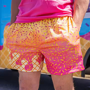Pantalones cortos de baño transpirables de secado rápido para hombre de calidad superior con forro de malla y estampado de transferencia por sublimación - Product Image 5