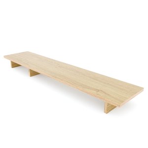 Melamine-Coated Plywood Monitor <b>Stand</b> 120x25x10cm 90 Tilt Stock for 32" <b>Screens</b> - Product Image 3