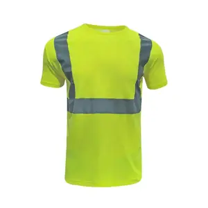 빠른 건조 높은 가시성 내화 티셔츠 반사 작업복 안전 하이 비스 맞춤형 작업복 반사 작업 셔츠