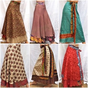 Faldas Largas de Rayón Chifón de Alta Calidad, Estilo Moderno, Transpirables, Naturales, Estilo Bohemio Hippie para Mujer, Verano - Product Image 1