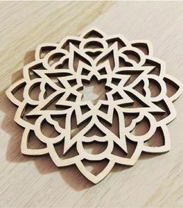 Table Decoration, Laser <b>Cut</b> Coasters Wooden Coasters Set of 4 Drink Coasters Housewarming Gifts - Product Image 6