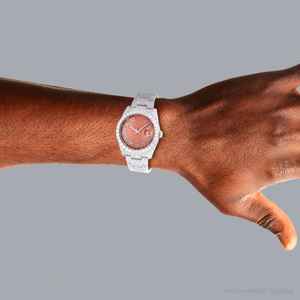 Montre mécanique de luxe Moissanite testeur de diamant glacé hommes lunette en acier inoxydable boîtier de rappeur cristal de saphir Vvs diamant - Product Image 2