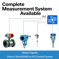 Fast Loading Digital Smart Bidirectional Stainless Steel Sewage Wastewater Magnetic Flowmeter IP65/IP67/IP68 Protection Pressure