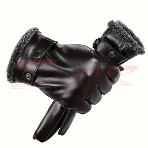 2024 New Wholesale Customized Comfortable Synthetic Leather Gloves for Men Casual Winter High Quality From Pakistan - Product Image 4