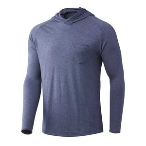 Camisas de pesca UV de manga larga para hombre con diseño de camuflaje con logotipo personalizado 2025, poliéster que absorbe la humedad con juegos de sublimación con capucha - Product Image 1