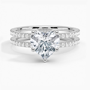 Forme de coeur Fine Fashion VVS Lab Grown Diamond 14k Solid Gold Bague de fiançailles haut de gamme personnalisée pour les femmes au prix de gros - Product Image 1