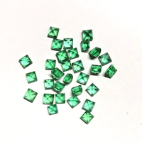 Opale zambienne naturelle de haute qualité en gros, 3 mm, taille émeraude, facettée, pierre précieuse, certificat IGI, jeu de couleurs vert, effet thermique
