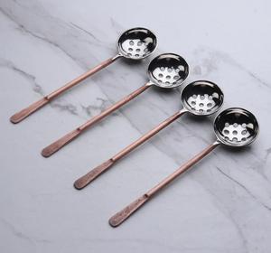 Vente chaude Olive Cuillère De Service ensemble d'ustensiles de cuisine ensemble d'ustensiles de cuisine avec long manche - Product Image 5