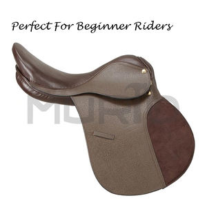 Nouvelle selle de dressage de saut à tout usage en cuir anglais Toutes les tailles disponibles Arbre en bois Produits de course de chevaux anglais d'Inde - Product Image 4