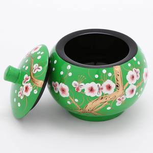 ขวดโหลทรงกลมสีตามสั่งพร้อมฝาปิด ราคาถูก ขวดเคลือบเงา สไตล์เวียดนาม ของตกแต่งแบบดั้งเดิม - Product Image 6