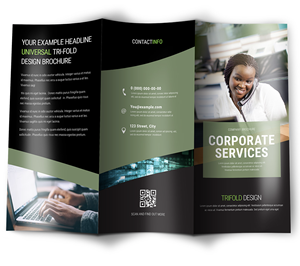 Professional Custom Size Trifold Brochure Flyer <strong>Leaflet</strong> Menu Catalog Gloss Cover Art Paper Corrugated Board CMYK <strong>Printing</strong> - Product Image 6