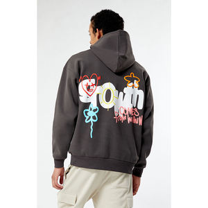 Fournisseur OEM de sweat-shirts à impression en relief, sweat-shirt de haute qualité en tissu épais avec impression de logo en relief 3D pour le streetwear - Product Image 2