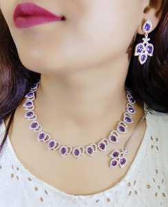 Ecstatic Handmade Brass <b>Choker</b> Necklace Set With AD Stones For Weddings Engagements Anniversaries Parties Great Gift Idea - Product Image 2