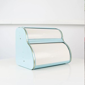 Caja de pan de lata rectangular retro vibrante que muestra un patrón floral psicodélico audaz y colorido de la era Groovy - Product Image 4