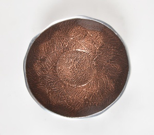 ชามพีระมิดเคลือบอลูมิเนียมสีน้ำตาลพื้นผิวโลหะด้วยตนเองผู้ผลิตผู้ค้าส่งโรงงานขายตรง - Product Image 3