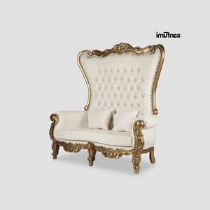 Chaise trône deux places sculptée à la main teck acajou Sungkai Mindi Jackfruit chêne hêtre bouleau frêne chaise de salle à manger prix de gros - Product Image 3