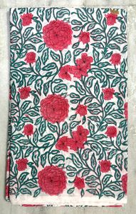 Fabriqué à la main 100% coton main bloc imprimé tissu Jaipur patrimoine traditionnel écologique respirant bloc impression coton tissu - Product Image 5