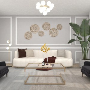 Elegante diseño pared arte oro pulido personalizado único creativo arte interior y exterior boda y Hotel hecho a mano arte colgante de pared - Product Image 4