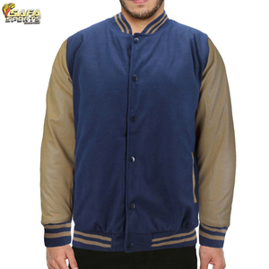 แจ็คเก็ตเบสบอลพิมพ์ลายโลโก้ที่กำหนดเองเสื้อแจ็คเก็ตแนวสตรีทเสื้อกีฬาลำลองตัวยาวแบบเรียบง่ายปกตั้งเคลือบแบบบาง - Product Image 5