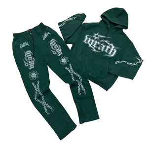 2025 Meilleur survêtement en gros pour hommes Vente à chaud Logo personnalisé Logo personnalisé Survêtement lavé à l'acide de qualité supérieure pour hommes - Product Image 2