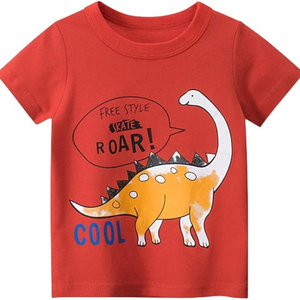 Enfant en bas âge garçon tricoté coton t-shirt personnalisé Applique Boutique vêtements été enfants garçon vêtements chemises fabriquées au Bangladesh - Product Image 2