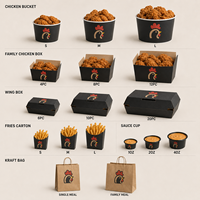 Emballage alimentaire à emporter en carton pour sandwichs, poulet frit, hamburgers, boîte à burger personnalisée avec logo imprimé, boîte à burger en kraft