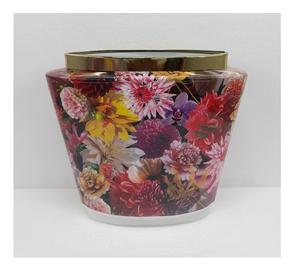 Vase à fleurs en métal de conception classique et émail de décalcomanie de jardinière fini pour la maison et le pot de fleur décoratif extérieur fait à la main personnalisé - Product Image 2