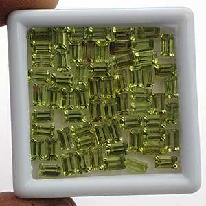 พลอยธรรมชาติ 100% โกเมน ซิทริน เอเมอรัลด์คัท รูปทรงหลวม ขนาด 3*5 มม. น้ำหนัก 30 กะรัต ตาแมว รับรองโดยบุคคลที่สาม สำหรับทำเครื่องประดับ ขายส่ง - Product Image 2