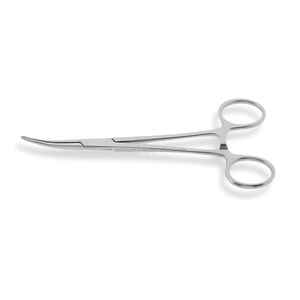 4,75 \ "Fórceps para bebés Mandíbulas dentadas curvas Abrazadera hemostática quirúrgica de acero inoxidable Manual CE Certificado Instrumentos médicos OEM - Product Image 1