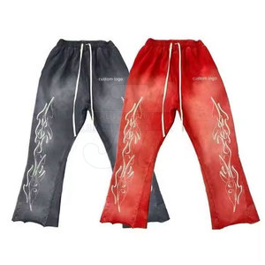 Rhinestone Detailed <b>Trousers</b> For <b>Men</b> With Flare Look Custom Fit Straight Rhinestone Pants With Creative Design - Product Image 1