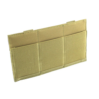 Pochette pour chargeur haute visibilité triple MOLLE élastique personnalisée de haute qualité, imperméable, vert coyote, pour gilet tactique en nylon durable