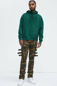 OEM Manufacture Breathable Cotton <b>Men</b> Pullover Streetwear Boxy Fit Oversized Screen Print Black Hoodie for <b>Men</b> <b>Thermal</b> - Product Image 2