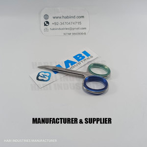 Tijeras alemanas de acero inoxidable para manicura y pedicura de 4 pulgadas con acabado satinado, Punta extrafina, curva afilada, logotipo personalizado de belleza - Product Image 3