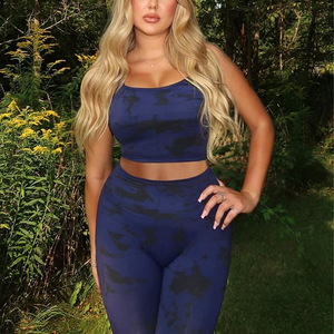 Alta fabricación Mujeres Gimnasio Venta directa de fábrica Alta calidad Impresión personalizada Peso ligero Mujeres Yoga Set Leggings - Product Image 6