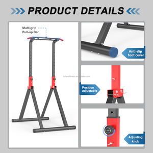 Station de musculation multifonctionnelle pour la maison, barre de traction Power Tower, équipement portable avec 9 niveaux de réglage - Product Image 5