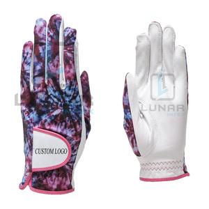 Cabretta-Guantes de golf de cuero para mujer, ligeros, piel de oveja, sublimación, agarre cósmico, comodidad y sin presión - Product Image 4