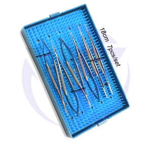 Ensemble d'instruments de microchirurgie ophtalmique professionnelle 7 pièces Microscope oculaire Outils de suture avec étui stérilisable Prix d'usine - Product Image 4
