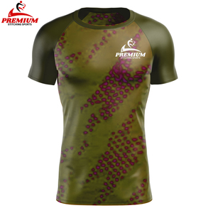 Hot Selling <b>Men</b> Rash Guards Sportswear Spandex Polyester Material Sweat Wicking Sportswear Quickdry Lightweight Custom Logo - Product Image 1