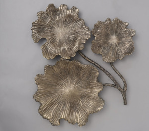 Panel de Arte de pared de hierro Vintage de lujo moderno hecho a mano Metal decoración Interior del hogar diseño elegante de hojas nueva pared colgante - Product Image 2