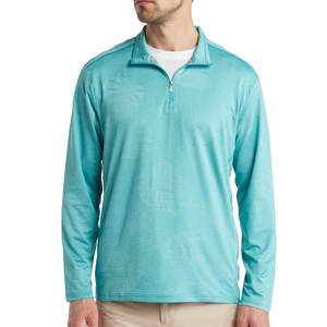 Veste pull-over pour homme personnalisée, écologique, de qualité supérieure, légère, à demi-zip, impression numérique, manches longues, saison automne - Product Image 2