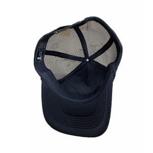 Estilo de moda y ropa de calle deportiva para adultos, diseño ajustable y gorra de camionero de espuma de malla fresca negra de color, hecha en la fábrica de Vietnam - Product Image 5