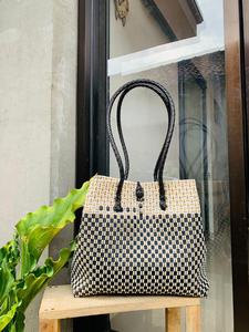 Premium Eco-Friendly <b>Women's</b> <b>Handbag</b> Recycled Plastic Tote Bag Weaved in Indonesia - Product Image 2