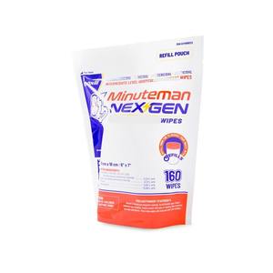 Lingettes nettoyantes multi-usages TB Minuteman NEX GEN |   160 lingettes par sachet de recharge |   Lingettes nettoyantes multi-surfaces - Product Image 1
