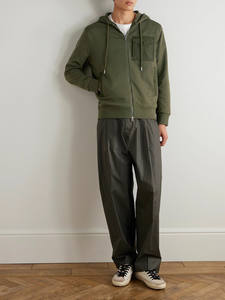 100% coton polaire à capuche Gym pull uni surdimensionné fermeture éclair sweats à capuche unisexe avec Logo bases coton mélangé - Product Image 2