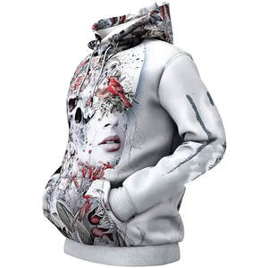 Qualité de luxe 100% coton hommes pull à capuche Sublimation personnalisée surdimensionné solide poids lourd polaire sweat pour l'hiver - Product Image 4