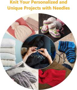 14" Extra Long Bamboo Knitting Needles Set 18 Pairs Smooth, Splinter Free Single Pointed 36 Pcs 18 Sizes: 2mm-10mm - Product Image 6