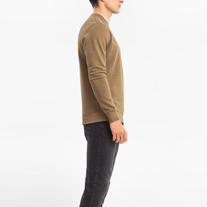 Personalizado en blanco de algodón pulóver sudaderas cuello redondo OEM hombres sudaderas con capucha al por mayor de algodón grueso pesado sudaderas - Product Image 3